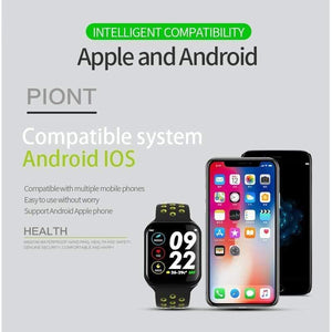 Planet Gates Smart Watch Bracelet IP67 Waterproof Heart Rate Monitor Blood Pressure Fitness Tracker Women Men Sport Wearable Watch F8 PK s226