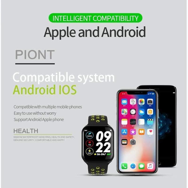 Planet Gates Smart Watch Bracelet IP67 Waterproof Heart Rate Monitor Blood Pressure Fitness Tracker Women Men Sport Wearable Watch F8 PK s226