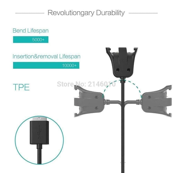 Planet Gates Smart Watch Data Sync USB Cable Charging Charger Cradle Dock Band Station For TomTom Runner 2 3 / Spark 1 3 / Golfer 2 3.3ft