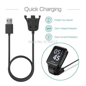 Planet Gates Smart Watch Data Sync USB Cable Charging Charger Cradle Dock Band Station For TomTom Runner 2 3 / Spark 1 3 / Golfer 2 3.3ft