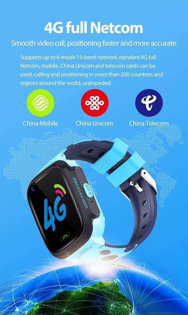 Planet Gates Smart Watch Phone GPS Kids Smart Watch Waterproof Wifi Antil-lost SIM Location Tracker Smartwatch HD Video Call