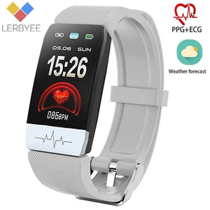 Planet Gates Smart Watch Q1S ECG+PPG Waterproof Bluetooth Fitness Watch Call Reminder Alarm Clock Smartwatch for Running Climbing