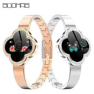 Planet Gates Smart watch woman 2019 IP67 Waterproof Heart Rate Monitoring gold For Android IOS lady girl women's bracelet smartwatch