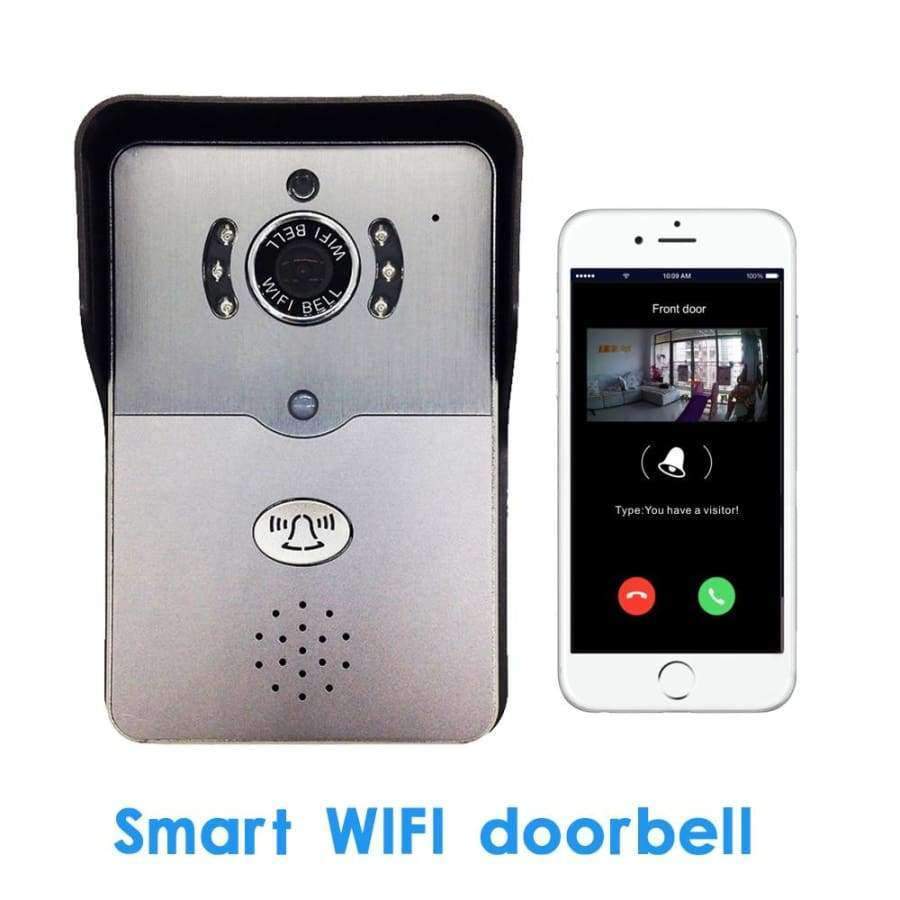 Planet Gates Smart WIFI Wireless Doorbell Two way Video Recorder Door Phone APPs Unlock and Communication Intercom system PIR alarm