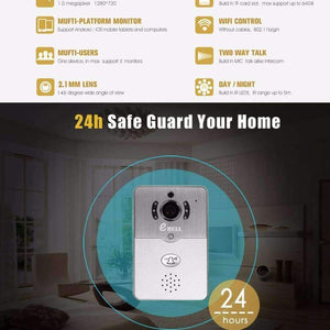 Planet Gates Smart WIFI Wireless Doorbell Two way Video Recorder Door Phone APPs Unlock and Communication Intercom system PIR alarm