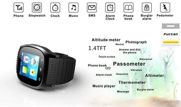 Planet Gates Smartwatch M26 Bluetooth Smart Watch Daily waterproof LED Display For Android Phone