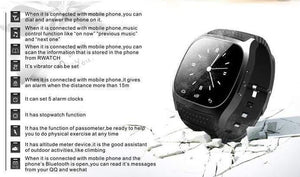 Planet Gates Smartwatch M26 Bluetooth Smart Watch Daily waterproof LED Display For Android Phone