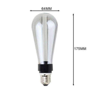 Planet Gates Smoked Grey / 3W 2200K 190lm / No, E27 85V-265V Grensk Ampoule Led E27 Edison Bulb Light Guide Vintage Lamp ST64 Retro Nostalgic Creative 85V-264V Smoke Gray LED Filament Bulbs