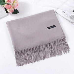 Planet Gates Smoky gray Luxury Brand Scarf Unisex 2018 Female Male Best Quality Wool Cashmere Scarf Pashmina Tassels Women Men Wrap Shawl S-11