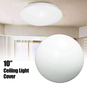 Planet Gates Smuxi 10" Round White LED Ceiling Light Lamp Cover Shade Cover Case Decoration Fixture For Living Room Bedroom Kitchen