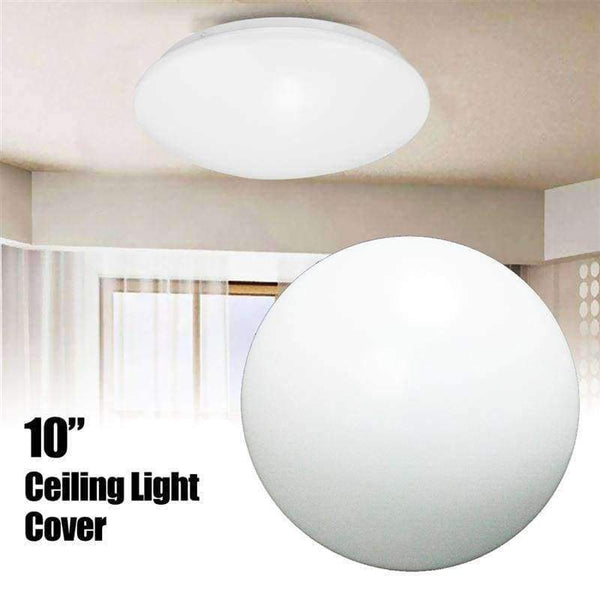 Planet Gates Smuxi 10" Round White LED Ceiling Light Lamp Cover Shade Cover Case Decoration Fixture For Living Room Bedroom Kitchen