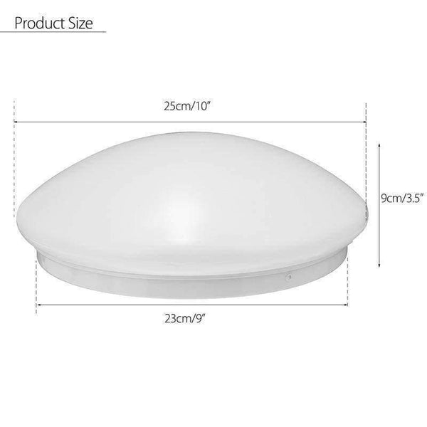 Planet Gates Smuxi 10" Round White LED Ceiling Light Lamp Cover Shade Cover Case Decoration Fixture For Living Room Bedroom Kitchen
