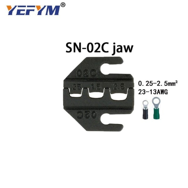 Planet Gates SN-02C jaw Crimping tool pliers jaws SN-48B / 48BS / 02C / 2549 / 03H / 2546B / 2WF2C / 06WF / 16WF / 06, used for crimping terminals