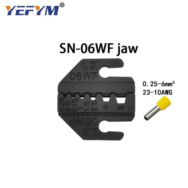 Planet Gates SN-06WF jaw Crimping tool pliers jaws SN-48B / 48BS / 02C / 2549 / 03H / 2546B / 2WF2C / 06WF / 16WF / 06, used for crimping terminals