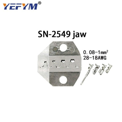 Planet Gates SN-2549 jaw Crimping tool pliers jaws SN-48B / 48BS / 02C / 2549 / 03H / 2546B / 2WF2C / 06WF / 16WF / 06, used for crimping terminals