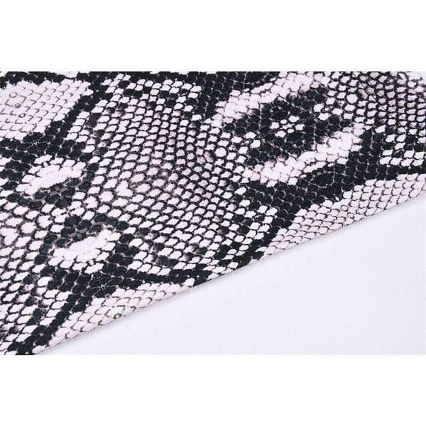 Planet Gates snakeskin / S Snake skin crop top sexy tank top shorts 2 pieces sets 2018 summer autumn women fashion elastic sportswear female set