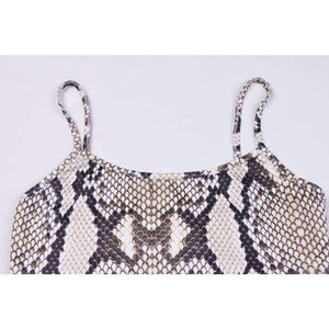 Planet Gates snakeskin / S Straps snakeskin print sext crop tops camis flare pants 2 pieces set 2018 autumn winter women fashion sets