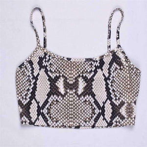 Planet Gates snakeskin / S Straps snakeskin print sext crop tops camis flare pants 2 pieces set 2018 autumn winter women fashion sets