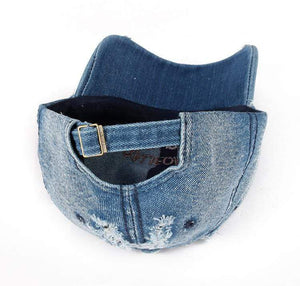 Planet Gates Snapback Women's Distressed Hole Embroidery Simple Baseball Cap For Men Female Outdoor Leisure Cowboy Hat