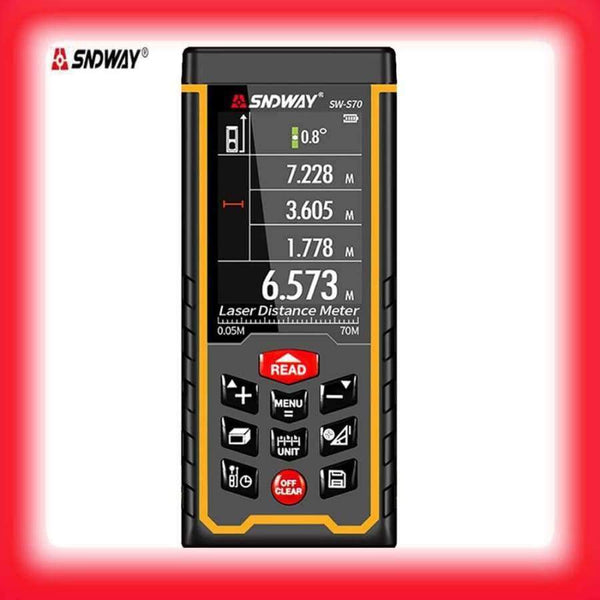 Planet Gates SNDWAY 2.4 inch color display Digital Laser range finder 50M 70M 100M metro laser Electronic Tape Measure laser distance meter