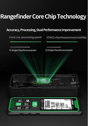 Planet Gates SNDWAY Laser Rangefinder High Accurate Roulette Laser Distance Meter Measuring 40M 100M 120M Digital Tape Measure Range Finder