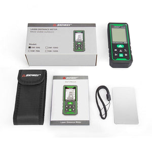 Planet Gates SNDWAY Laser Rangefinder High Accurate Roulette Laser Distance Meter Measuring 40M 100M 120M Digital Tape Measure Range Finder