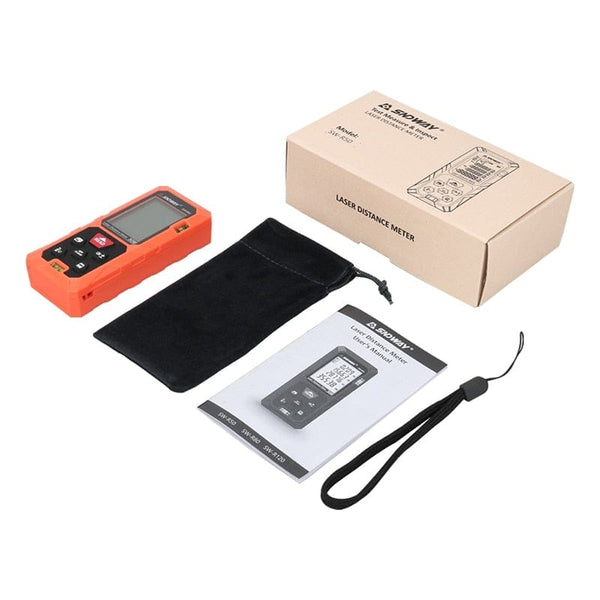 Planet Gates SNDWAY Laser Rangefinder High Accurate Roulette Laser Distance Meter Measuring 40M 100M 120M Digital Tape Measure Range Finder