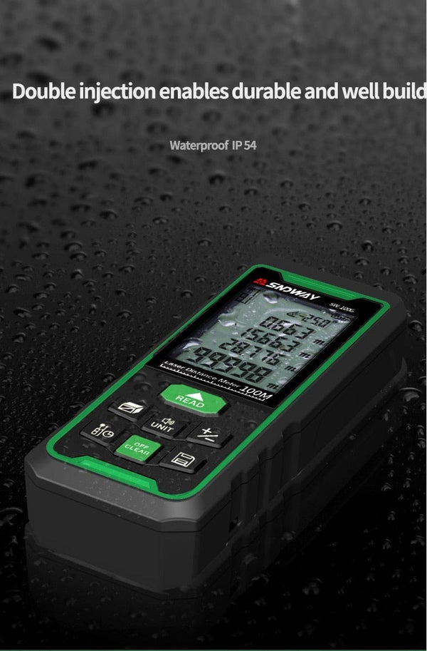 Planet Gates SNDWAY Laser Rangefinder High Accurate Roulette Laser Distance Meter Measuring 40M 100M 120M Digital Tape Measure Range Finder