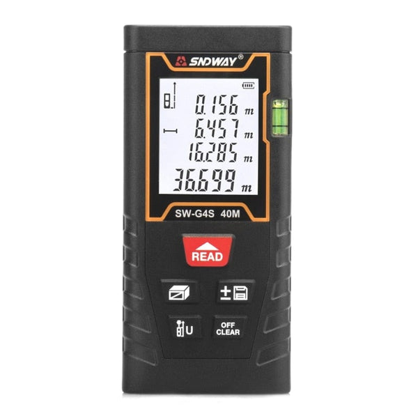 Planet Gates SNDWAY Laser Rangefinder High Accurate Roulette Laser Distance Meter Measuring 40M 100M 120M Digital Tape Measure Range Finder