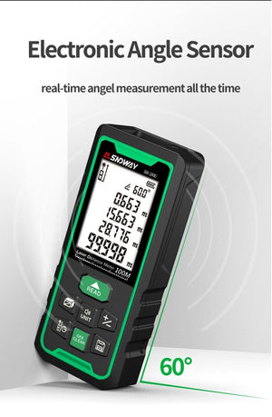 Planet Gates SNDWAY Laser Rangefinder High Accurate Roulette Laser Distance Meter Measuring 40M 100M 120M Digital Tape Measure Range Finder