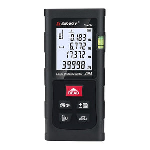 Planet Gates SNDWAY Laser Rangefinder High Accurate Roulette Laser Distance Meter Measuring 40M 100M 120M Digital Tape Measure Range Finder