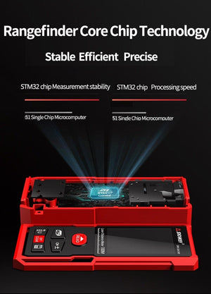 Planet Gates SNDWAY Laser Rangefinder High Accurate Roulette Laser Distance Meter Measuring 40M 100M 120M Digital Tape Measure Range Finder