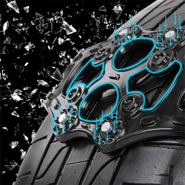 Planet Gates Snow Chains Universal Car Suit Tyre Winter Roadway Safety Tire Chains Snow Climbing Mud Ground Anti Slip Emergency Strap