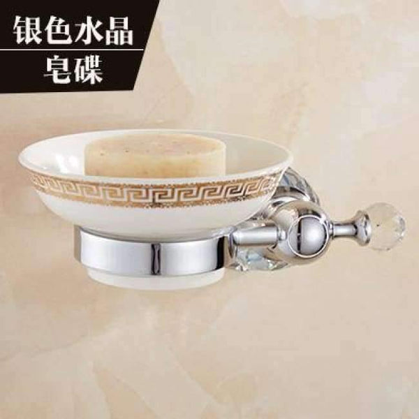 Planet Gates Soap dish Bathroom Accessories Sets Silver Polished Chrome Bathroom Products Solid Brass Bathroom Hardware Sets jk6