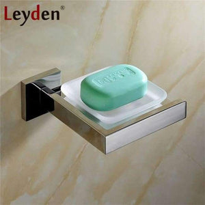 Planet Gates Soap Dish Holder Leyden SUS 304 Stainless Steel Bathroom Hardware Set Chrome Polished Paper Holder Towel Bar Robe Hook Bathroom Accessories Bath