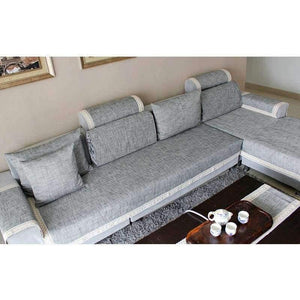 Planet Gates sofa towel 1PCS / 60x60cm 1pcs Grey Sofa Cover Sofa Cushion Cotton Linen Fabric Fashion Four Seasons Available Home Wedding Decor Sofa Towel