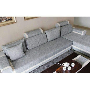 Planet Gates sofa towel 1PCS / 60x60cm 1pcs Grey Sofa Cover Sofa Cushion Cotton Linen Fabric Fashion Four Seasons Available Home Wedding Decor Sofa Towel