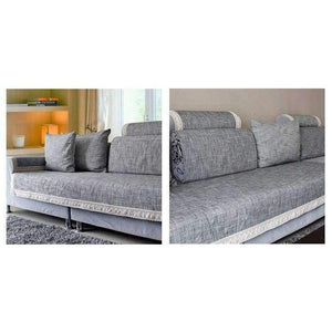 Planet Gates sofa towel 1PCS / 60x60cm 1pcs Grey Sofa Cover Sofa Cushion Cotton Linen Fabric Fashion Four Seasons Available Home Wedding Decor Sofa Towel