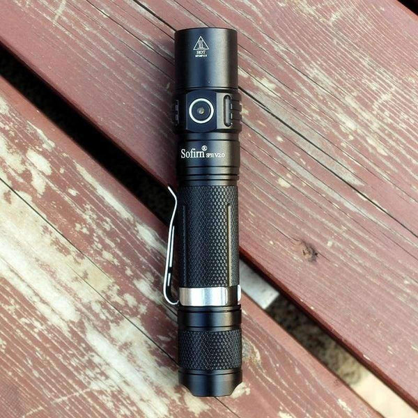 Planet Gates Sofirn SP31 V2.0 Powerful Tactical LED Flashlight 18650 Cree XPL HI 1200lm Torch Light Lamp with Dual Switch Power Indicator ATR