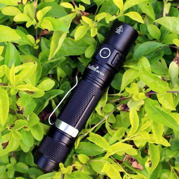 Planet Gates Sofirn SP31 V2.0 Powerful Tactical LED Flashlight 18650 Cree XPL HI 1200lm Torch Light Lamp with Dual Switch Power Indicator ATR