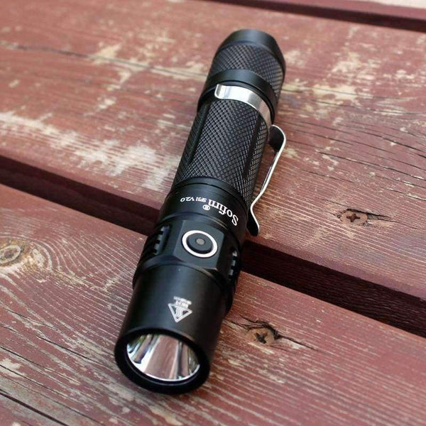 Planet Gates Sofirn SP31 V2.0 Powerful Tactical LED Flashlight 18650 Cree XPL HI 1200lm Torch Light Lamp with Dual Switch Power Indicator ATR