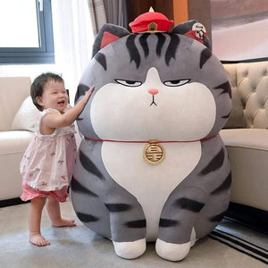 Planet Gates Soft Animal Cartoon Pillow Plush Animal Doll Toys Kawaii Cat Pillow Big Soft Cushion Cover Stuffed Lovely Kids Birthyday Gift