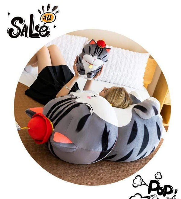 Planet Gates Soft Animal Cartoon Pillow Plush Animal Doll Toys Kawaii Cat Pillow Big Soft Cushion Cover Stuffed Lovely Kids Birthyday Gift