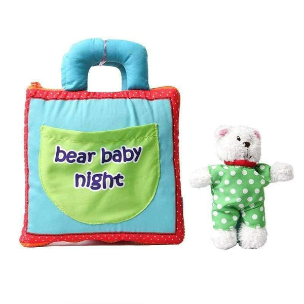 Planet Gates Soft Baby Quiet Cloth Book Infant Bear Night 3D Activity Book Newborn Baby Toys Early educational toy Books for Kids