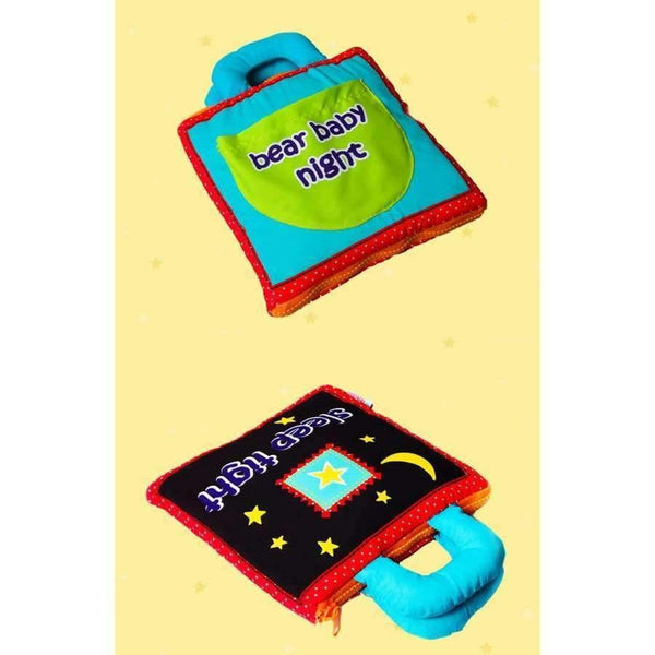 Planet Gates Soft Baby Quiet Cloth Book Infant Bear Night 3D Activity Book Newborn Baby Toys Early educational toy Books for Kids