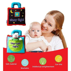 Planet Gates Soft Baby Quiet Cloth Book Infant Bear Night 3D Activity Book Newborn Baby Toys Early educational toy Books for Kids