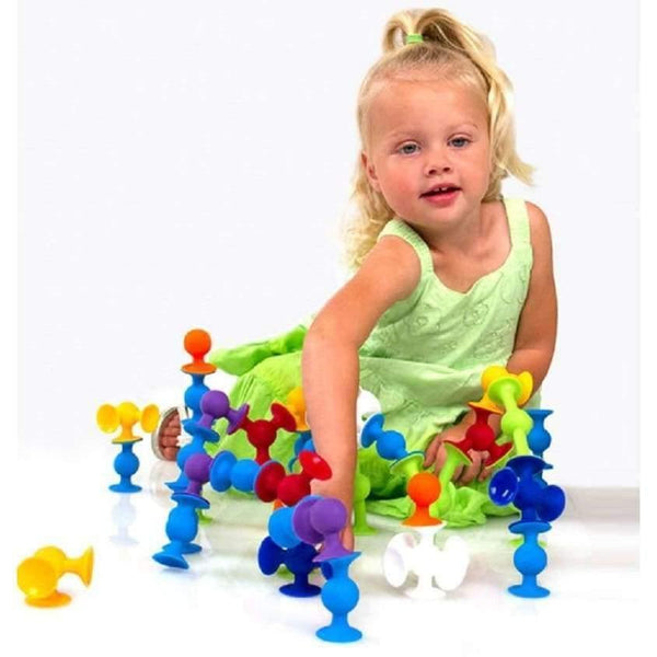 Planet Gates Soft Building Blocks Kids DIY Pop Sucker Funny Silicone Block Model Construction Boys Girls Toy For Children Christmas Gift