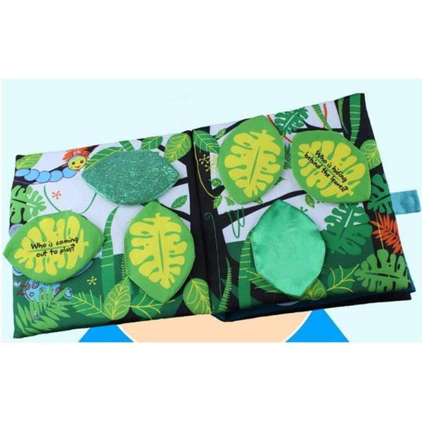 Planet Gates Soft Cloth Book Children Kid Educational Toys Fabric Balloon Peekaboo Animals English Teach Stereo Quiet Book For Newborn Babies