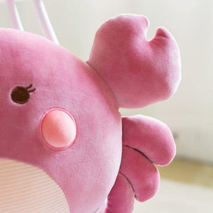 Soft Crab Reading Pillow 55cm Animal Plush Toys Girl Boy Creative Stuffed Animal Cushion Sleeping Dolls For Kids Birthday Gift