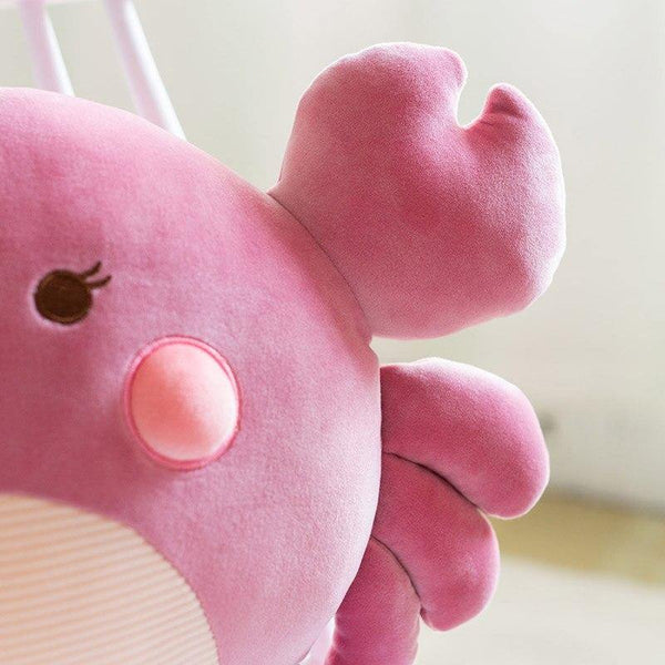 Soft Crab Reading Pillow 55cm Animal Plush Toys Girl Boy Creative Stuffed Animal Cushion Sleeping Dolls For Kids Birthday Gift